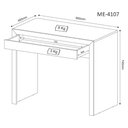 Ver imagem 5 de Kit para Escritório com Mesa Escrivaninha Balcão e Estante Cor:amêndoa