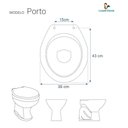 Ver imagem 3 de Tampa de Vaso Decorado Golfinhos Porto para bacia Luzarte 6lpf Convencional