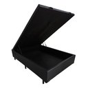 Ver imagem 5 de Box Baú Casal Corino Preto 1,38x1,88 So1clique Pistão a Gás