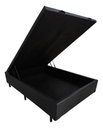Ver imagem 5 de Box Baú Casal Corino Preto 1,38x1,88 So1clique Pistão a Gás