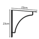 Ver imagem 6 de Prateleira Suspensa Mão Francesa Côncavo 30x100cm