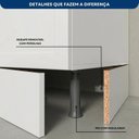 Ver mais imagens de Cozinha Modulada Compacta Americana 2 Peças com Balcão 2 Portas Tampo Unna Branco