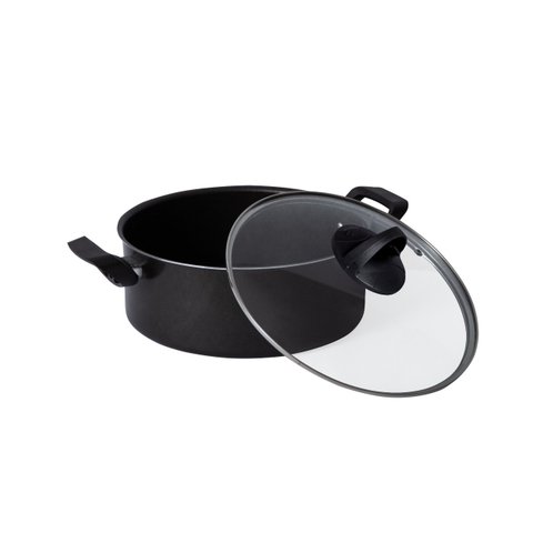 Panela Grande Caçarola N° 24 C/ Tampa de Vidro