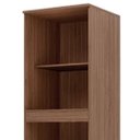 Ver imagem 3 de Paneleiro Cozinha 2 Portas Nicho Microondas Armário 100% MDF:Freijó/ Off-White