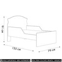 Ver imagem 4 de Mini Cama Infantil 148x68cm Proteção Lateral Carro Azul Z53 - Mpozenato