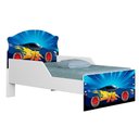 Ver imagem 1 de Mini Cama Infantil 148x68cm Proteção Lateral Carro Azul Z53 - Mpozenato