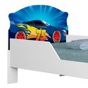 Ver imagem 5 de Mini Cama Infantil 148x68cm Proteção Lateral Carro Azul Z53 - Mpozenato