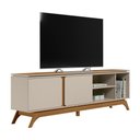 Ver imagem 1 de Rack para TV Sala de Estar Santorini Tauari Off White Flex 239cm
