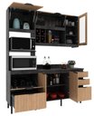 Ver imagem 7 de Armário de Cozinha Completa Modulada Reta 6 Peças 180cm Cz1203 Begônia Tecnomóbili