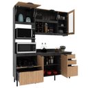 Ver imagem 7 de Armário de Cozinha Completa Modulada Reta 6 Peças 180cm Cz1203 Begônia Tecnomóbili