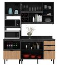 Ver mais imagens de Armário de Cozinha Completa Modulada Reta 6 Peças 180cm Cz1203 Begônia Tecnomóbili