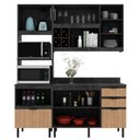 Ver mais imagens de Armário de Cozinha Completa Modulada Reta 6 Peças 180cm Cz1203 Begônia Tecnomóbili
