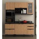 Ver imagem 1 de Armário de Cozinha Completa Modulada Reta 6 Peças 180cm Cz1203 Begônia Tecnomóbili