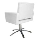 Ver imagem 4 de Poltrona Decorativa Camila Pés Metal Giratório Suede Branco - DS Estofados