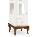 Ver imagem 3 de Cristaleira 1 Porta e Laterais em Vidro 2 Prateleiras 60111 Linz Móveis - Branco/Imbuia Glazer