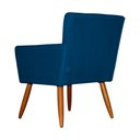 Ver imagem 4 de Poltrona Decorativa Onix Suede Azul Royal - DS Estofados