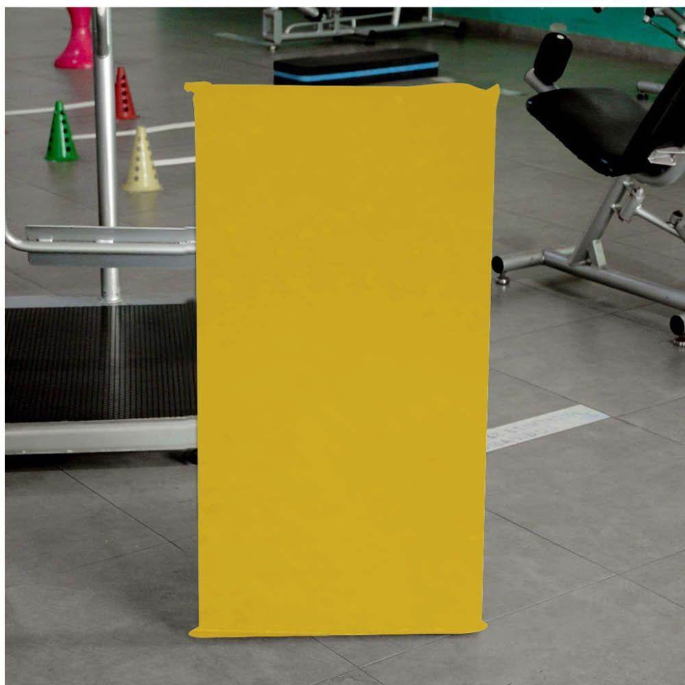 Kit 06 Colchonete Slim 95x59cm Solteiro Sintético Amarelo - 4