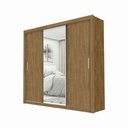 Ver imagem 2 de Guarda-roupa Casal Melissa com 4 Gavetas Glass Carioca Móveis