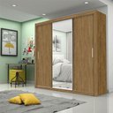Ver imagem 1 de Guarda-roupa Casal Melissa com 4 Gavetas Glass Carioca Móveis