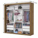 Ver imagem 6 de Guarda-roupa Casal Melissa com 4 Gavetas Glass Carioca Móveis
