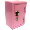 Ver imagem 2 de Mini Cofre Mecânico Dinheiro Joias Rosa Segredo Chaves