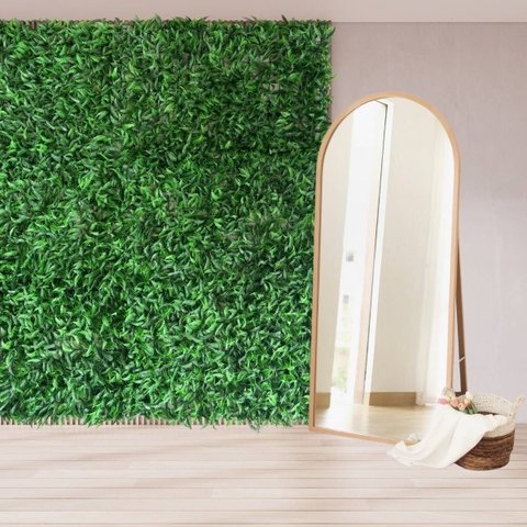 24 Samambaias Artificiais de Folhagem Realista para Painel Parede Verde, Jardim de Inverno Vertical