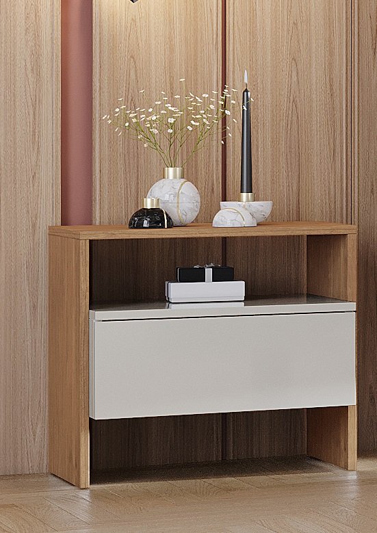 Mesa De Cabeceira Etno Moveis Novo Horizonte Cumaru Fendi - 3