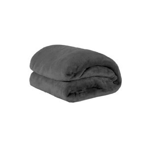 Manta Microfibra Aconchego Cinza Escuro