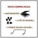 Ver imagem 7 de Box Baú Casal Bipartido 69 Blindado na Chapa de Madeira - Linhão - Turim Petróleo