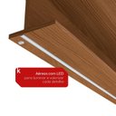 Ver mais imagens de Armário Aéreo 4 Portas 165cm com LED Fita Linha Liga Modulado