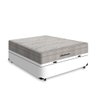 Cama Box Baú Casal Branco + Colchão de Molas Ensacadas - Airtech Springpocket 138x188x65cm - Ortobom - 2