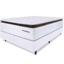 Ver imagem 1 de Cama Box Queen Colchão Molas Ensacadas com Pillow Top Extra Conforto 158x198x72cm Premium Sleep Bf C