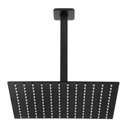 Ver imagem 3 de Ducha Chuveiro Slim Preto Quadrado Metal 20x20 Braço De Teto