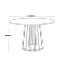 Ver imagem 2 de Mesa de Jantar Redonda Talia 120cm - Branca