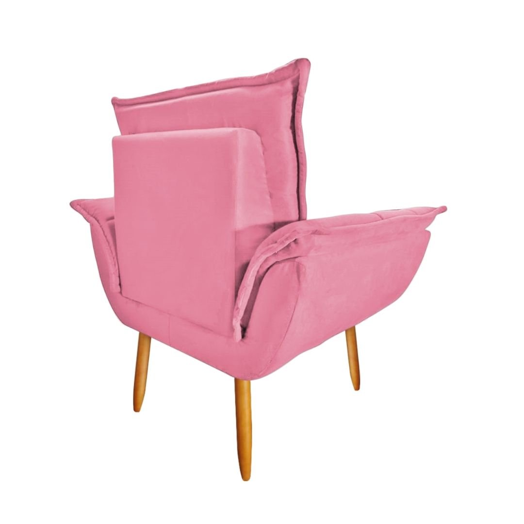 Poltrona Opala GatMagazine-Suede Rosa - 3