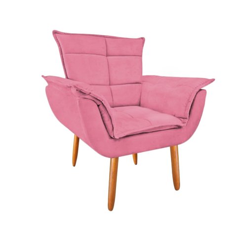 Poltrona Opala GatMagazine-Suede Rosa