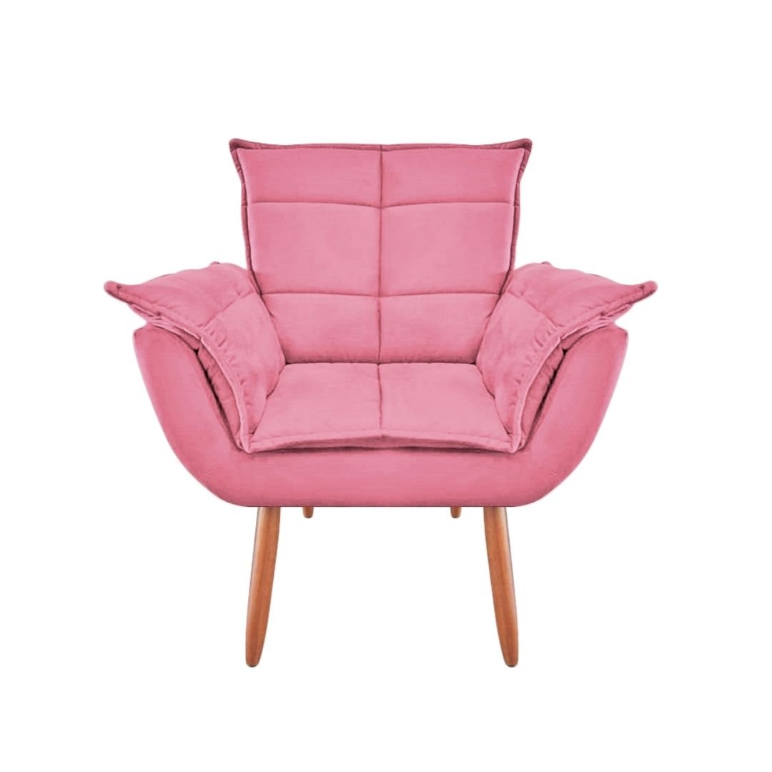 Poltrona Opala GatMagazine-Suede Rosa - 2