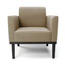 Ver imagem 3 de Kit 2 Poltronas Base de Madeira Fixa Preto Marisa Suede D03 - D’Rossi Marrom Rato