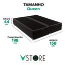 Ver imagem 3 de Cama Box Baú Queen Bravus 158x198x44 Preto