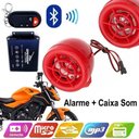 Ver imagem 3 de Kit Alarme para Moto Bluetooth Anti Furto Trava Caixa de Som Controle Remoto MP3 Radio Fm USB