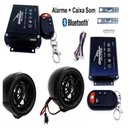 Ver imagem 2 de Kit Alarme para Moto Bluetooth Anti Furto Trava Caixa de Som Controle Remoto MP3 Radio Fm USB