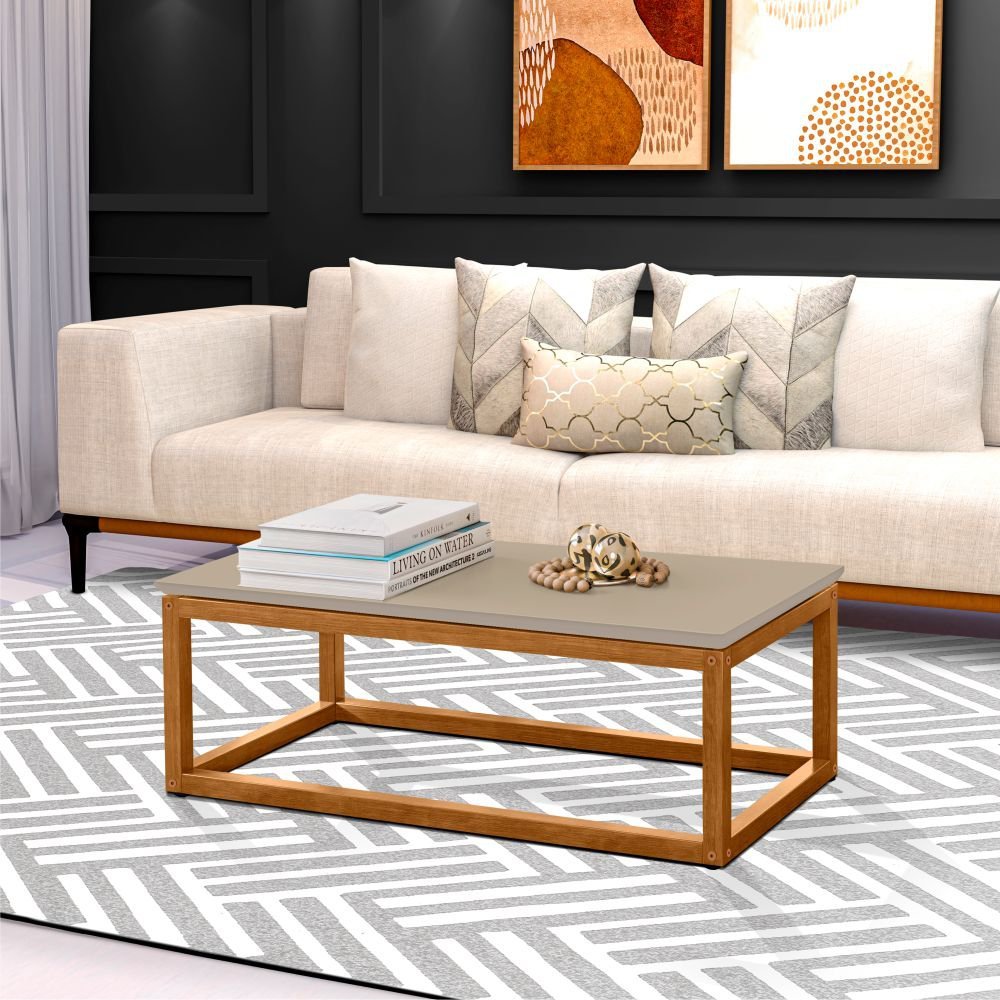 Mesa de Centro Santos Off White Nature - 1