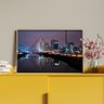Quadro Decorativo Tela Canvas Urbanismo Monumentos Noite Em Sao Paulo Com Moldura Dourada - 100x70 c - 4