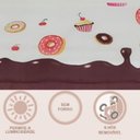 Ver imagem 3 de Cortina Para Cozinha 2,20m x 1,45m Ilhós Estampada Cupcake
