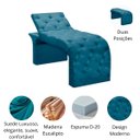 Ver imagem 4 de Maca Estofada Estética Cílios Regulável Spa Suede Ana Clara:azul Turquesa