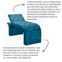 Ver imagem 5 de Maca Estofada Estética Cílios Regulável Spa Suede Ana Clara:azul Turquesa