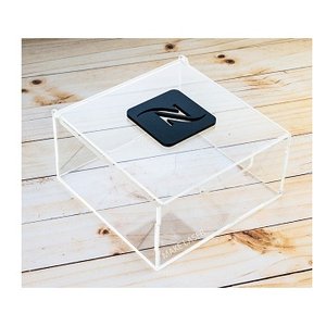 Porta capsula em Acrílico com aplique preto Nespresso Make Laser PCAN