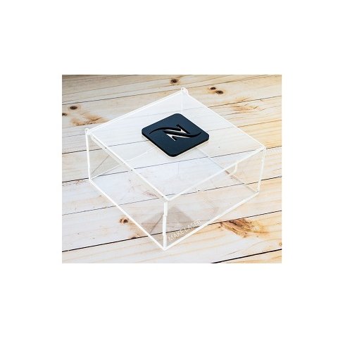 Porta capsula em Acrílico com aplique preto Nespresso Make Laser PCAN