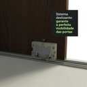 Ver imagem 6 de Guarda-Roupa Casal Madesa Istambul 3 Portas de Correr com Espelhos 3 Gavetas Branco/Rustic Cor:Branc