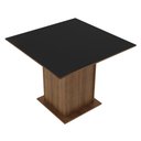 Ver imagem 1 de Mesa Madesa Quadrada Tampo de Madeira 5363 Rustic/Preto Cor:Rustic/Preto